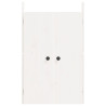 Puertas de cocina exterior madera maciza pino blanco 50x9x82 cm 4