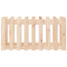 Arriate elevado jardín con valla madera maciza pino 100x50x50cm 5