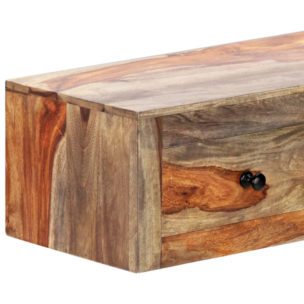 Mesa consola de pared madera maciza de Sheesham 100x25x20 cm M 4
