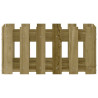 Jardinera diseño de valla madera de pino impregnada 60x30x30 cm 5