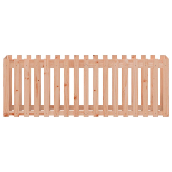 Canteiro elevado c/ design de cerca 200x50x70cm madeira douglas M 5