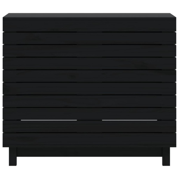 Cesto para la ropa sucia madera maciza de pino 88.5x44x76 cm M 5