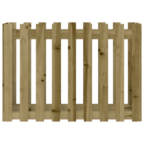 Arriate elevado jardín valla madera impregnada pino 100x50x70cm M 5