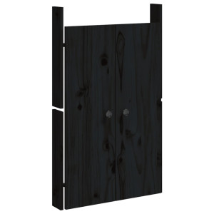 Puertas para cocina exterior madera maciza pino negro 50x9x82cm H