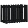 Arriate elevado jardín con valla madera pino negro 100x50x70cm 2
