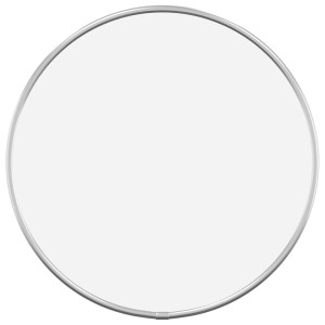 Espejo de pared redondo plateado Ø 30 cm H