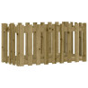 Arriate elevado jardín valla madera impregnada pino 100x50x50cm 2