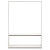 Perchero con zapatero madera maciza pino blanco 113x40x157.5 cm 4