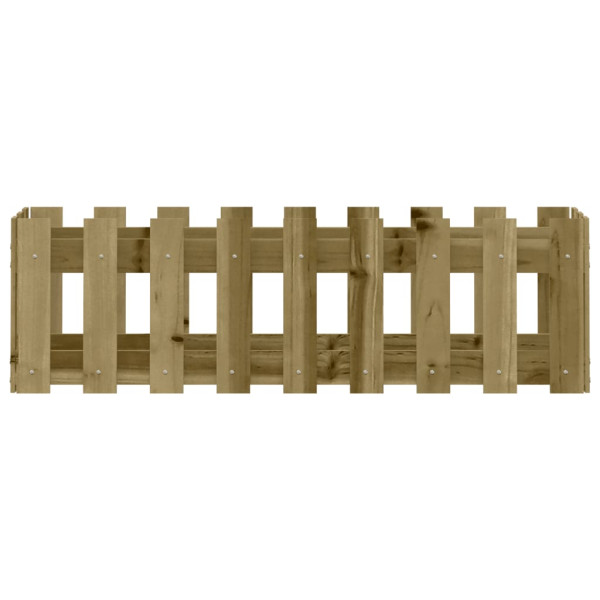Arriate elevado jardín valla madera impregnada pino 100x30x30cm M 5