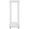 Suporte de lenha c/ rodas 76.5x40x108 cm pinho maciço branco 5