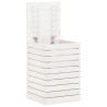 Cesto para la ropa sucia madera maciza pino blanco 44x44x66 cm 4