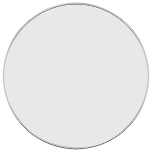 Espejo de pared redondo plateado Ø 50 cm H