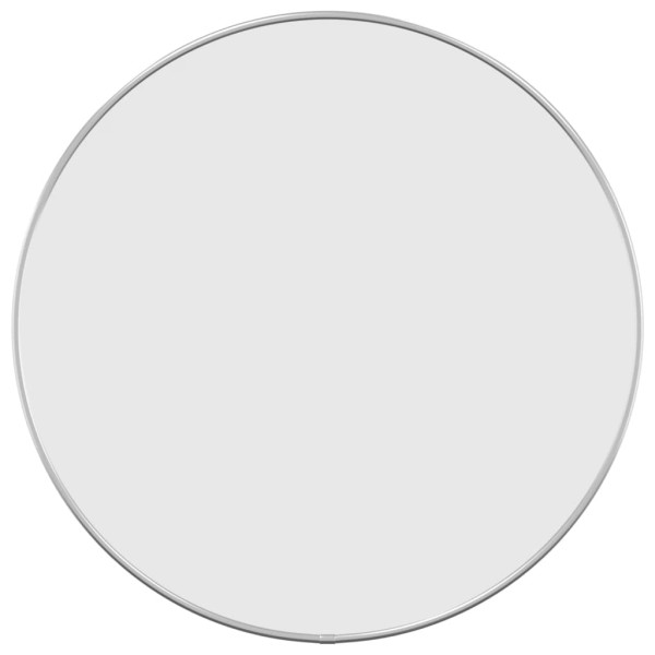 Espejo de pared redondo plateado Ø 50 cm M 2