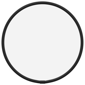 Espelho de parede redondo preto Ø20 cm H