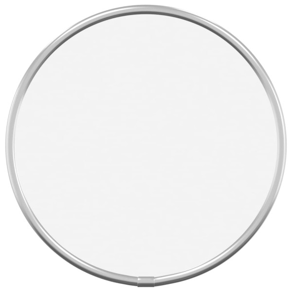 Espejo de pared redondo plateado Ø20 cm M 2
