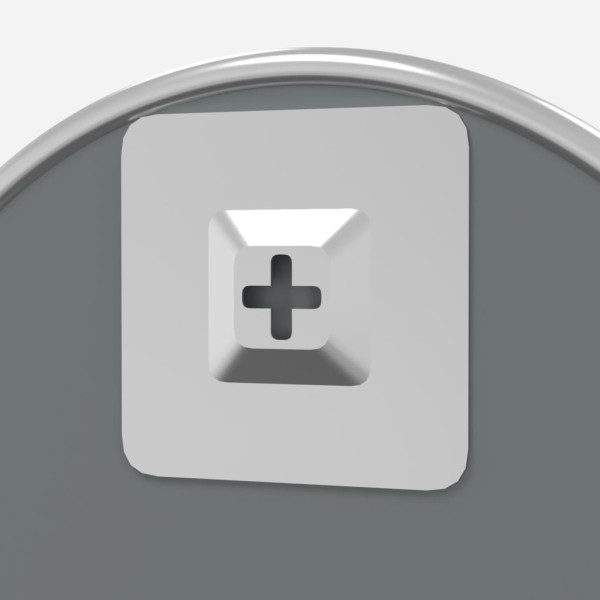 Espejo de pared redondo plateado Ø20 cm M 5