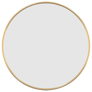 Espejo de pared redondo dorado Ø 40 cm H