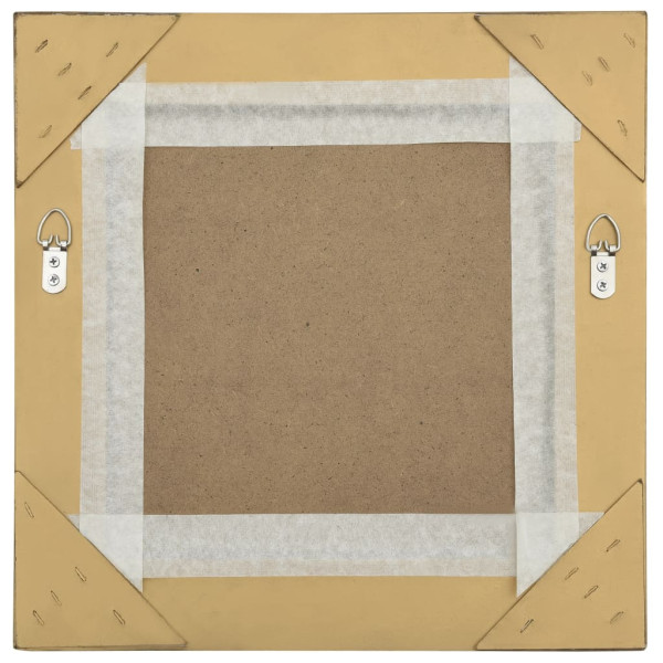 Espelho de parede estilo barroco 40x40 cm dourado M 4