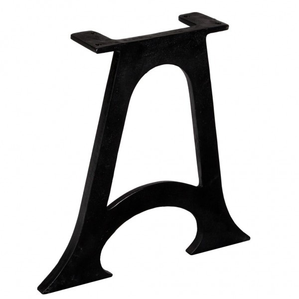 Patas mesa de comedor en A hierro fundido base arqueada 2 uds M 3