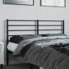 Cabeceira de cama 140 cm metal preto 3