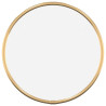 Espejo de pared redondo dorado Ø20 cm 2
