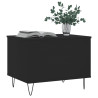 Mesa de centro 60x44.5x45 cm derivados de madeira preto 4