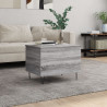 Mesa de centro madera contrachapada gris Sonoma 60x44.5x45 cm 1