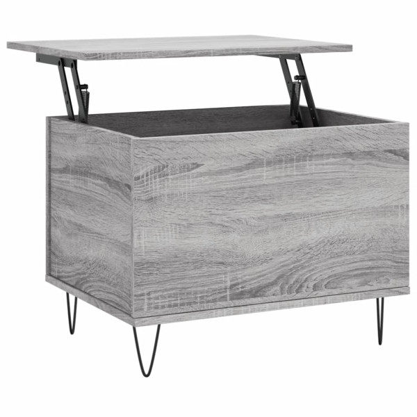 Mesa de centro madeira revestida de grão Sonoma 60x44.5x45 cm M 2