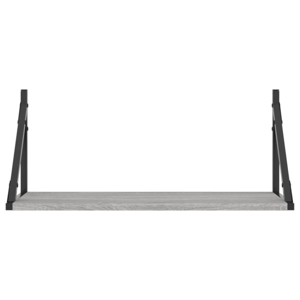 Prateleiras de parede 2 s madeira Sonoma engenharia cinza 60x25x25.5cm M 5