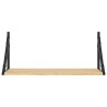 Estantes pared 2uds madera ingeniería roble Sonoma 60x25x25.5cm 5