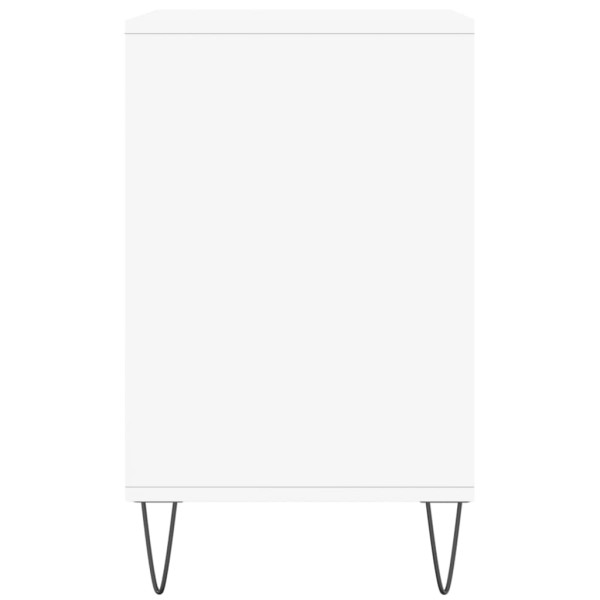 Mueble zapatero madera contrachapada blanco 102x36x60 cm M 5