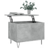 Mesa de centro madera contrachapada gris hormigón 60x44.5x45 cm 3