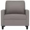 Sillón de tela gris taupé 60 cm 3