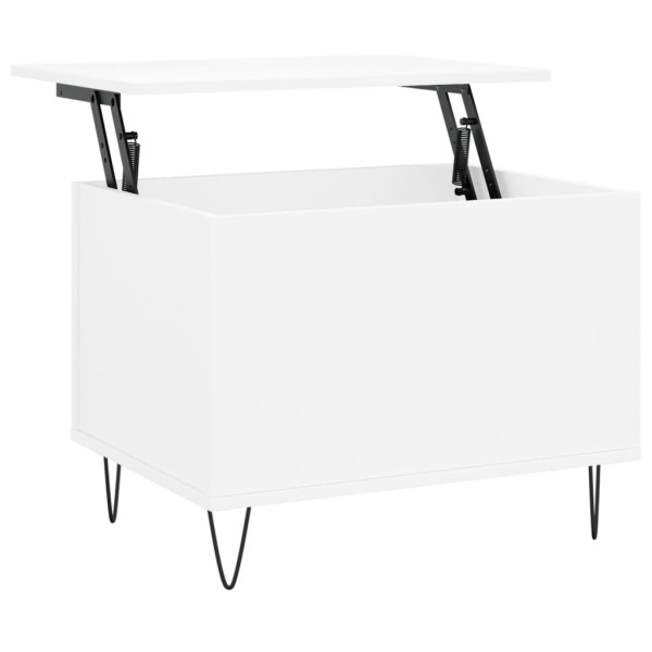Mesa de centro madera contrachapada blanco 60x44.5x45 cm M 2