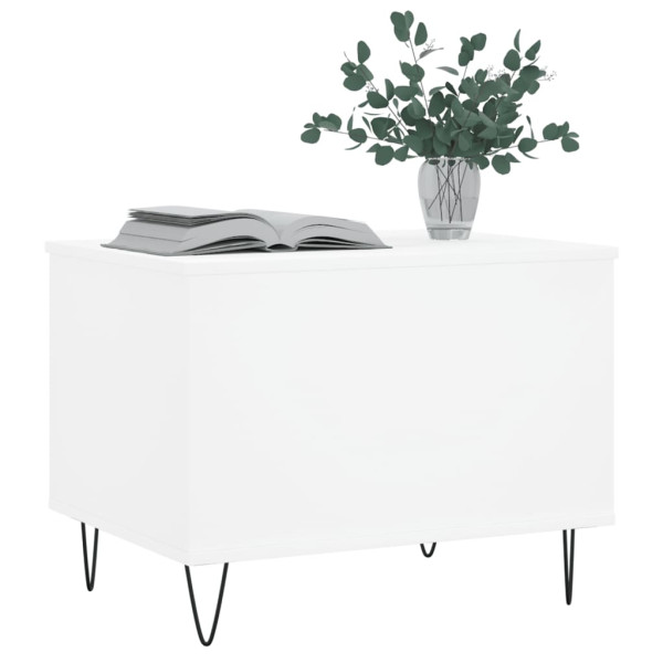 Mesa de centro de madeira branco 60x44.5x45 cm M 4