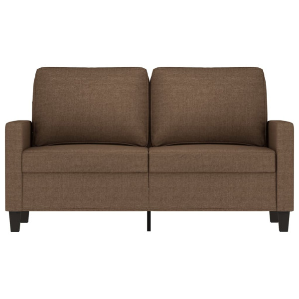 Sofá de 2 plazas de tela marrón 120 cm M 3