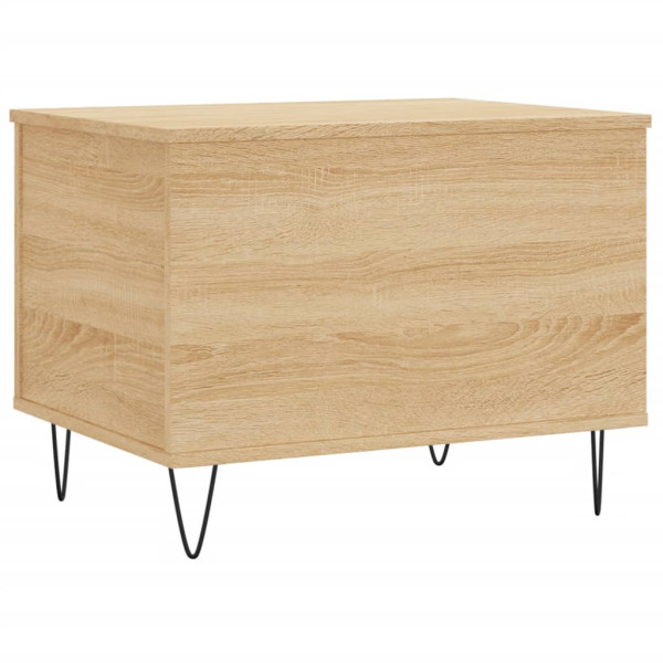 Mesa de centro madeira revestida de carvalho Sonoma 60x44.5x45 cm M 5