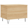 Mesa de centro madera contrachapada roble Sonoma 60x44.5x45 cm 5