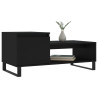 Mesa de centro madera contrachapada negro 100x50x45 cm 3