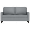 Sofá de 2 plazas de tela gris claro 120 cm 3