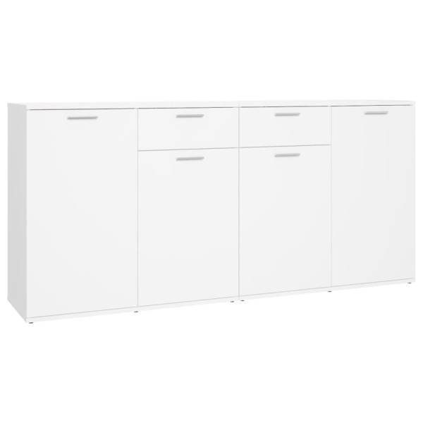 Aparador 160x36x75 cm contraplacado branco M 2