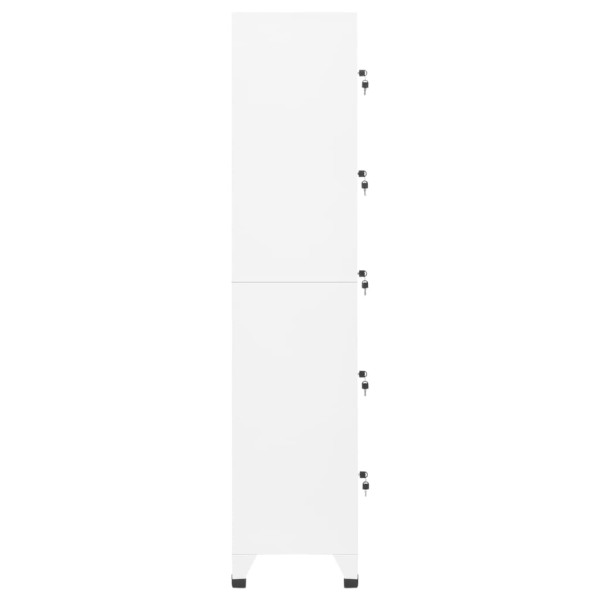 Taquilla de acero blanco 38x40x180 cm M 4