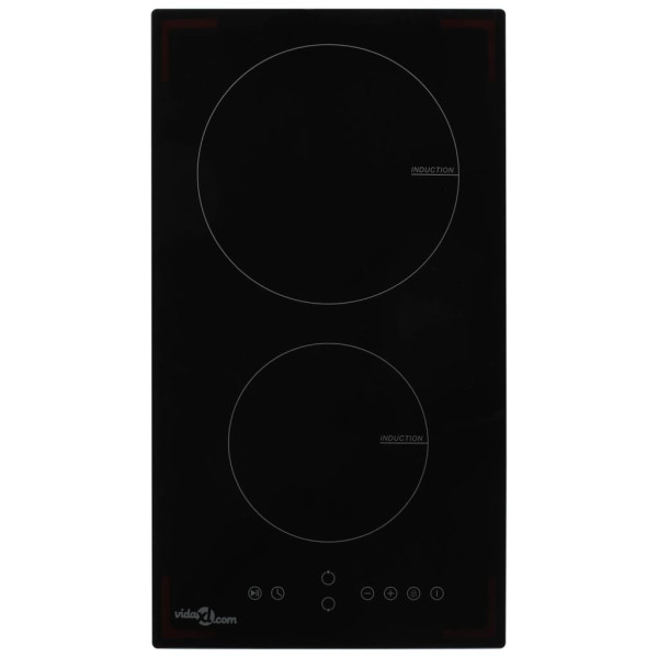 Placa de inducción con 2 quemadores control táctil 3500 W D