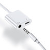 Adaptador de Jack Bluetooth duplo 3.5 mm + Carga de Relâmpago COOL 4