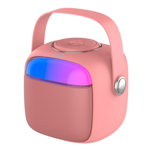 Alto-falante Bluetooth Universal Música 6W COOL Mini Karaoke + Micrófono Rosa M 2