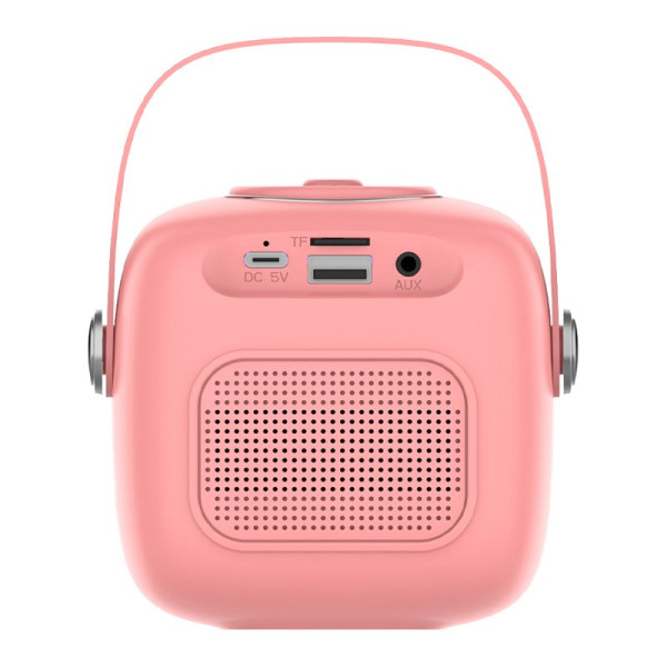 Altavoz Bluetooth Universal Música 6W COOL Mini Karaoke + Micrófono Rosa M 3
