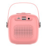 Alto-falante Bluetooth Universal Música 6W COOL Mini Karaoke + Micrófono Rosa 3