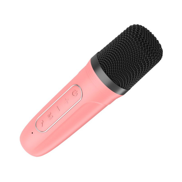 Alto-falante Bluetooth Universal Música 6W COOL Mini Karaoke + Micrófono Rosa M 4