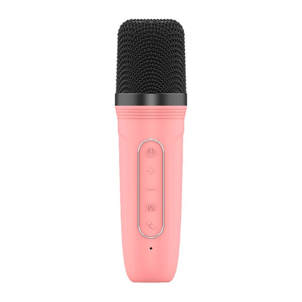 Alto-falante Bluetooth Universal Música 6W COOL Mini Karaoke + Micrófono Rosa M 8