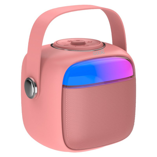 Alto-falante Bluetooth Universal Música 6W COOL Mini Karaoke + Micrófono Rosa M 9